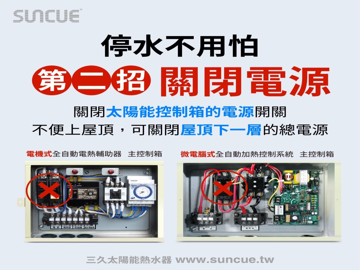 water outage 02 | 三久太陽能熱水器嘉義服務中心 上鴻水電行